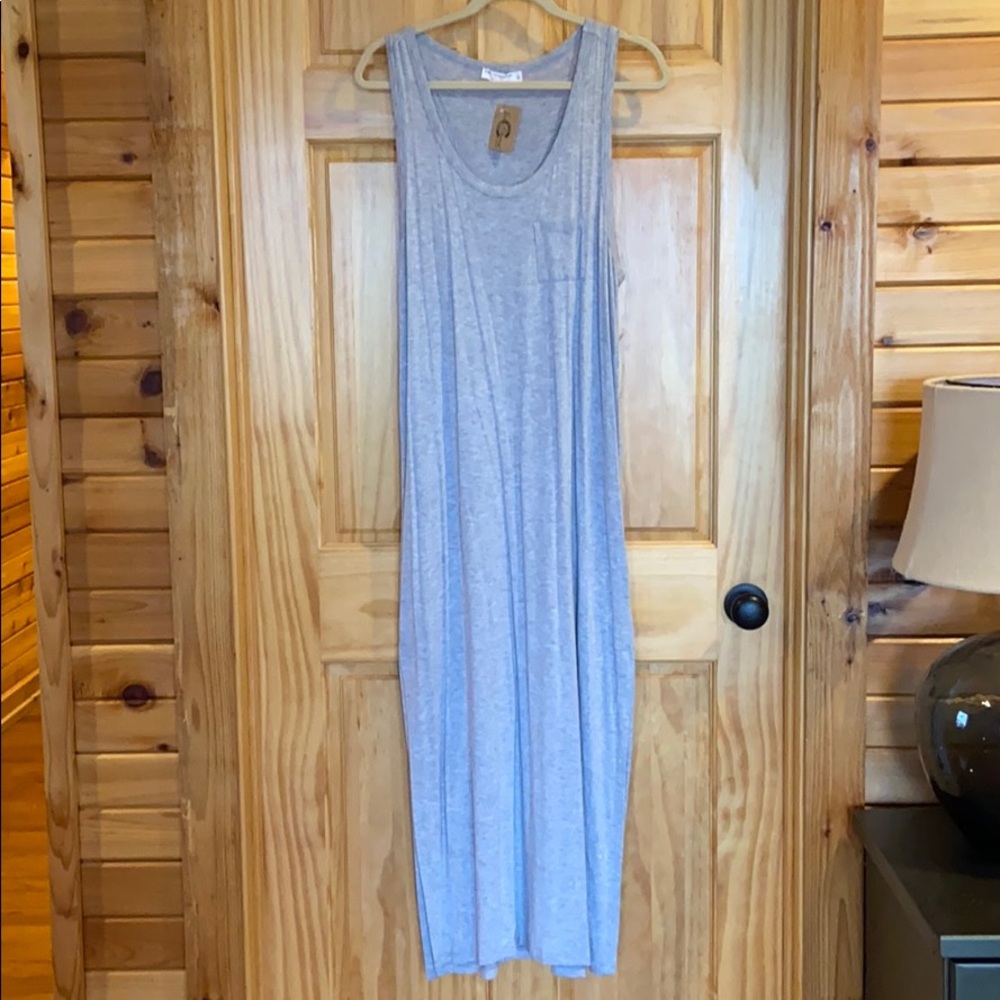 Gray Cotton Maxi